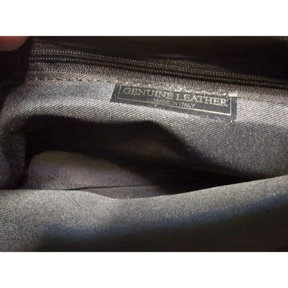 SHARLENE Made In Italy Genuine Italian Leather Black Detachable Adjustable Strap - Picture 6 of 9